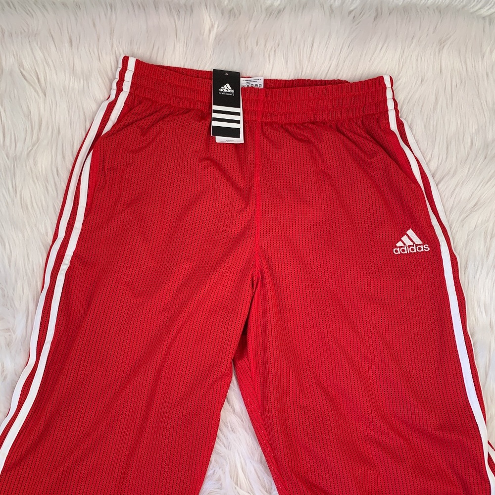 Adidas Red Basketball Pants Large